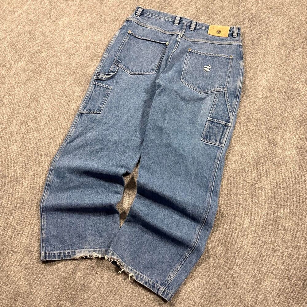 Vintage Rocawear Embroidered Logo Baggy Carpenter Skater Fit Jeans